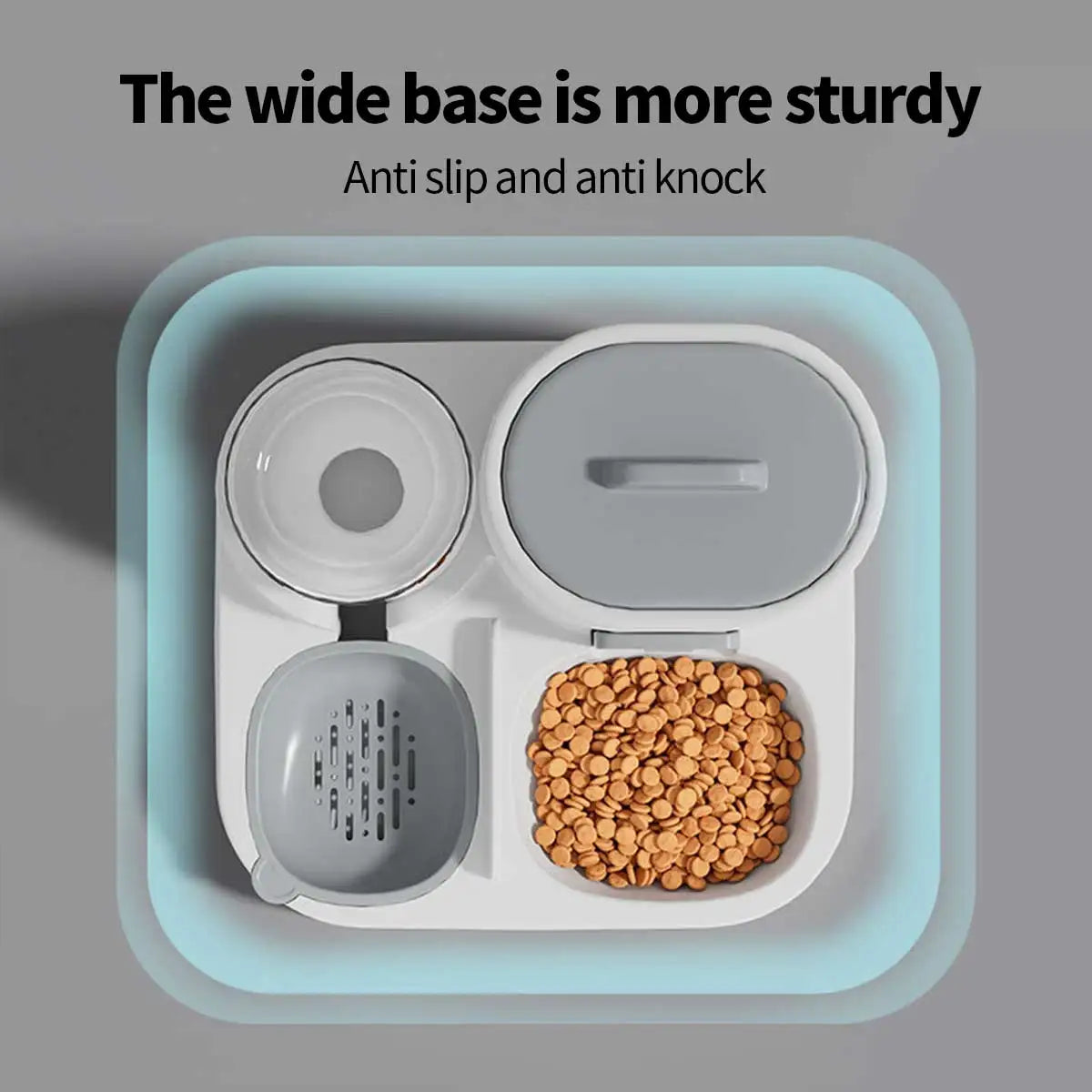 Dual-Purpose Pet Feeder - Drinking and Feeding Unit