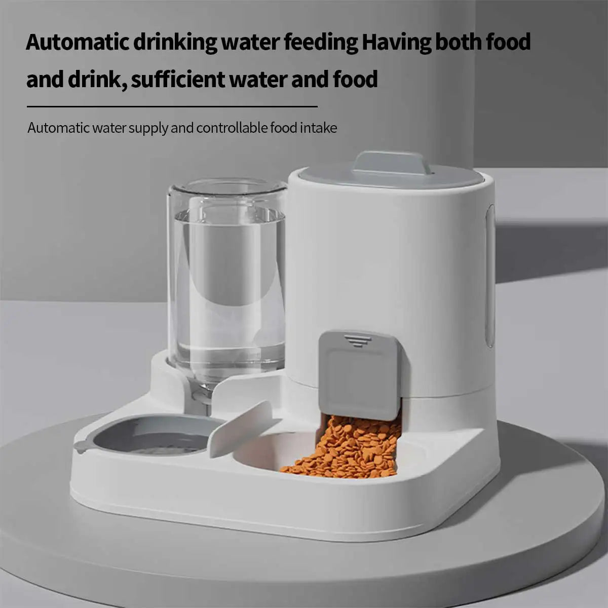 Dual-Purpose Pet Feeder - Drinking and Feeding Unit